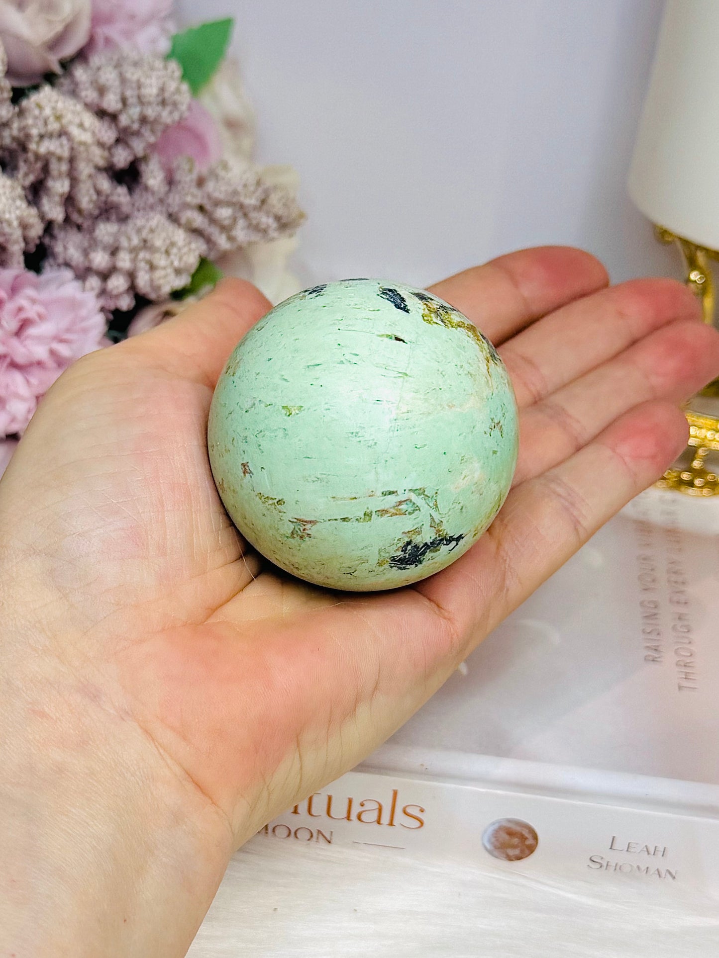 Rare Large Inca Turquoise Sphere on Stand 169g