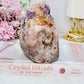 Absolutely FABULOUS 807gram Pink Amethyst X Amethyst High Grade Druzy Freeform From Brazil