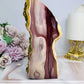 High Grade Mookaite Jasper Polished & Raw Slab 16cm 722g