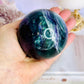 Incredibly Stunning Large 598gram Rainbow Fluorite Sphere On Stand with Amazing Rainbows