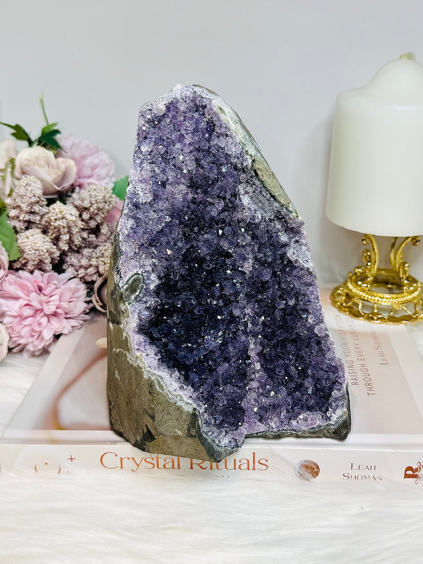 Large Amethyst Base Cut Cluster 15cm 1.3kg