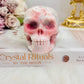 Natural Pink Opal Carved Skull 422grams 8.5cm