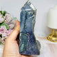 Large Grape Agate Tower 14cm 441g