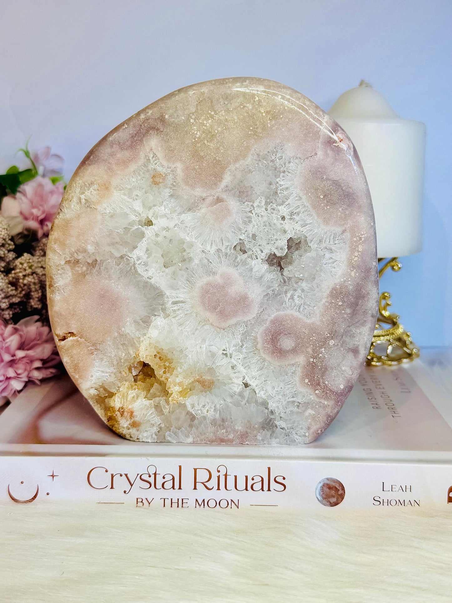 Classy & Fabulous Large 15cm 1.05KG Druzy Pink Amethyst Slab | Freeform From Brazil