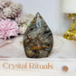 Jasper Carved Flame 7.5cm
