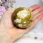 Large Amber Calcite Sphere on Stand 327g