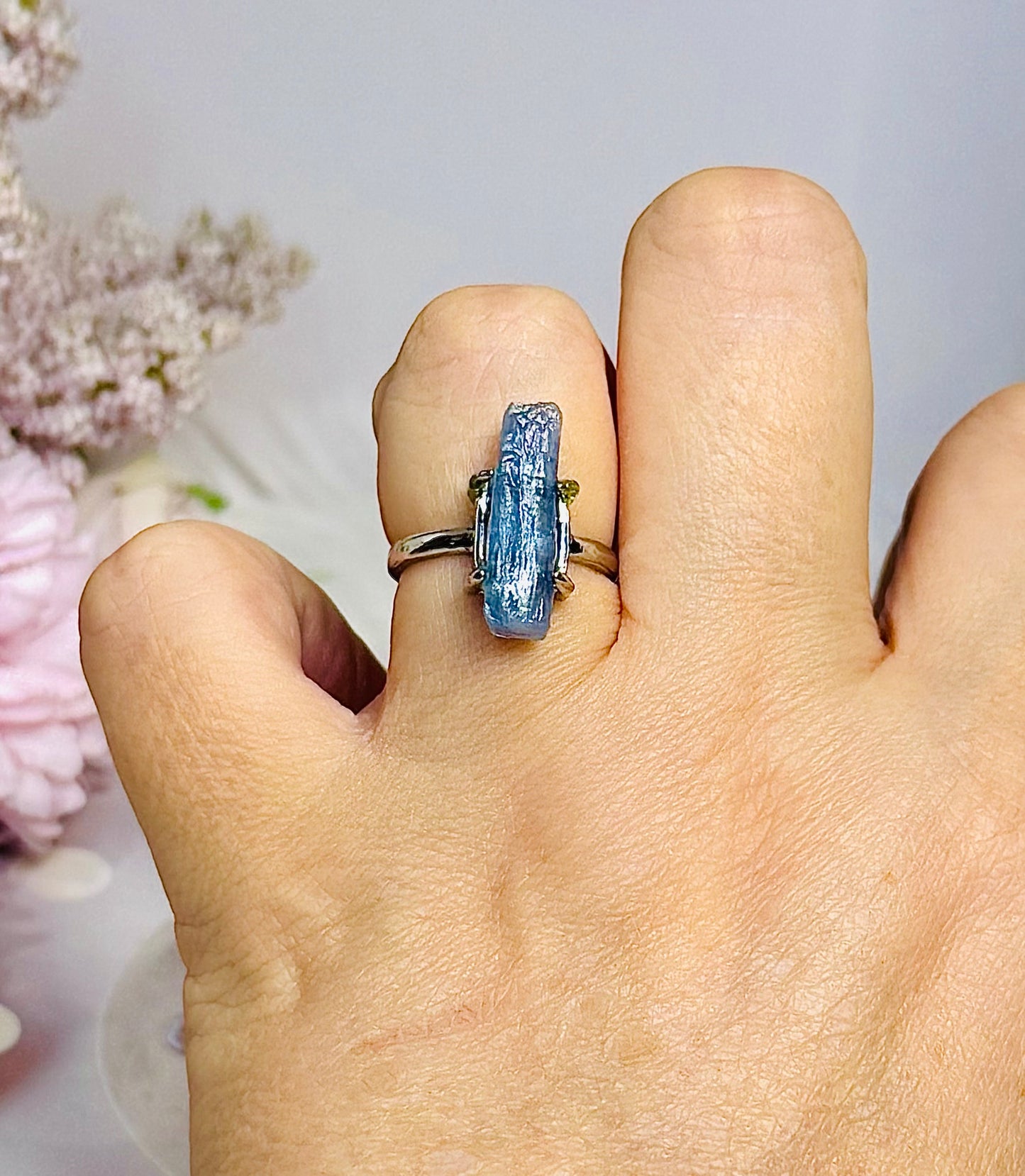 Blue Kyanite Adjustable Ring