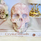 Incredible Large Perfectly Carved Pink Opal Patterned Skull 10cm 772grams