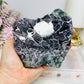 Fluorite Chunky Specimen with Matrix on Stand 711g