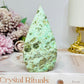 Variscite Carved Flame 10.5cm