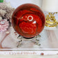 Red Jasper Huge Sphere On Stand 1.5KG 10cm
