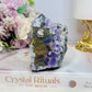 High Grade Purple Cubed Fluorite Cluster with Inclusions 235g