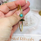 Turquoise Brass Bangle