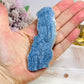 Natural Blue Coral Fossil Specimen Slab 10cm