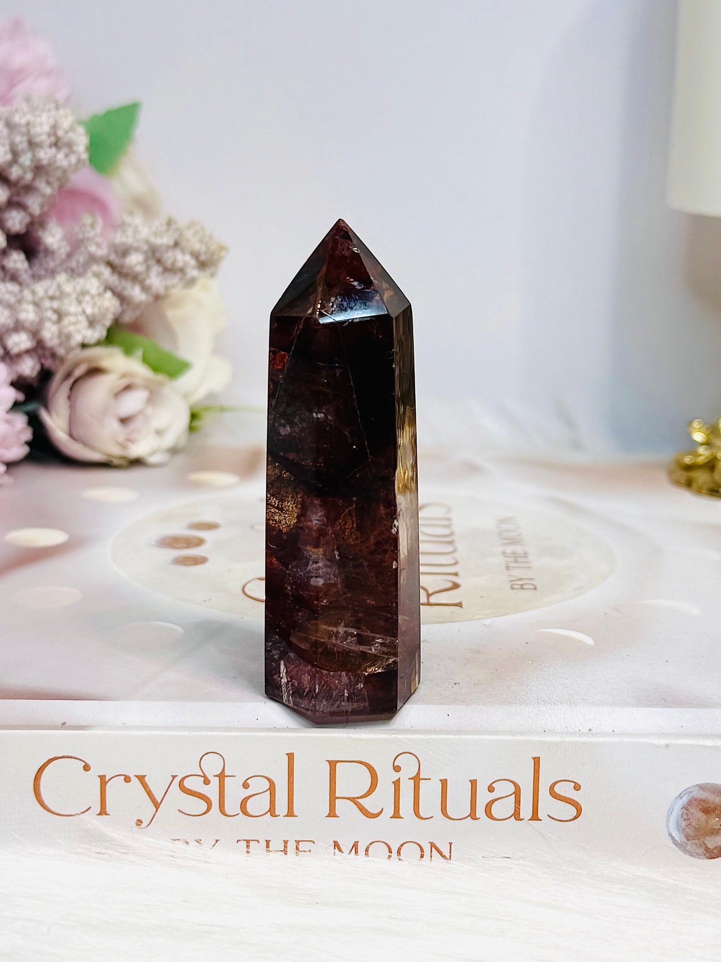 High Grade Fire Quartz Tower 7cm