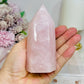 Chunky Rose Quartz Tower 11cm 340g