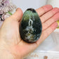 Moss Agate Egg On Stand 7cm