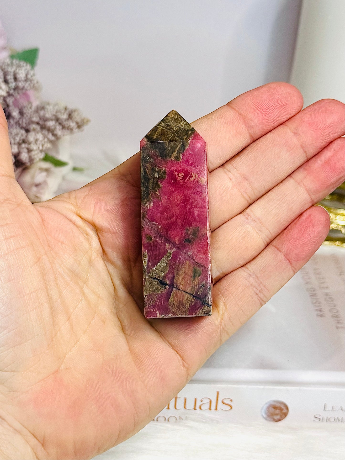 Rhodonite Tower 6.5cm