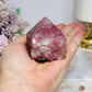 Strawberry Quartz Polished Top Freeform (natural fracture line in top)
