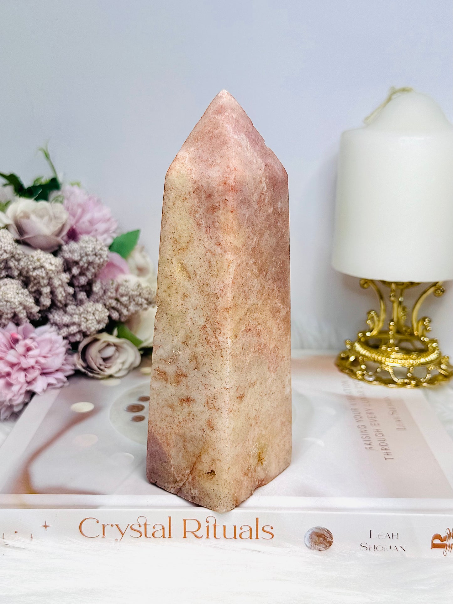 Large Pink Amethyst Chunky Tower 566g 16cm