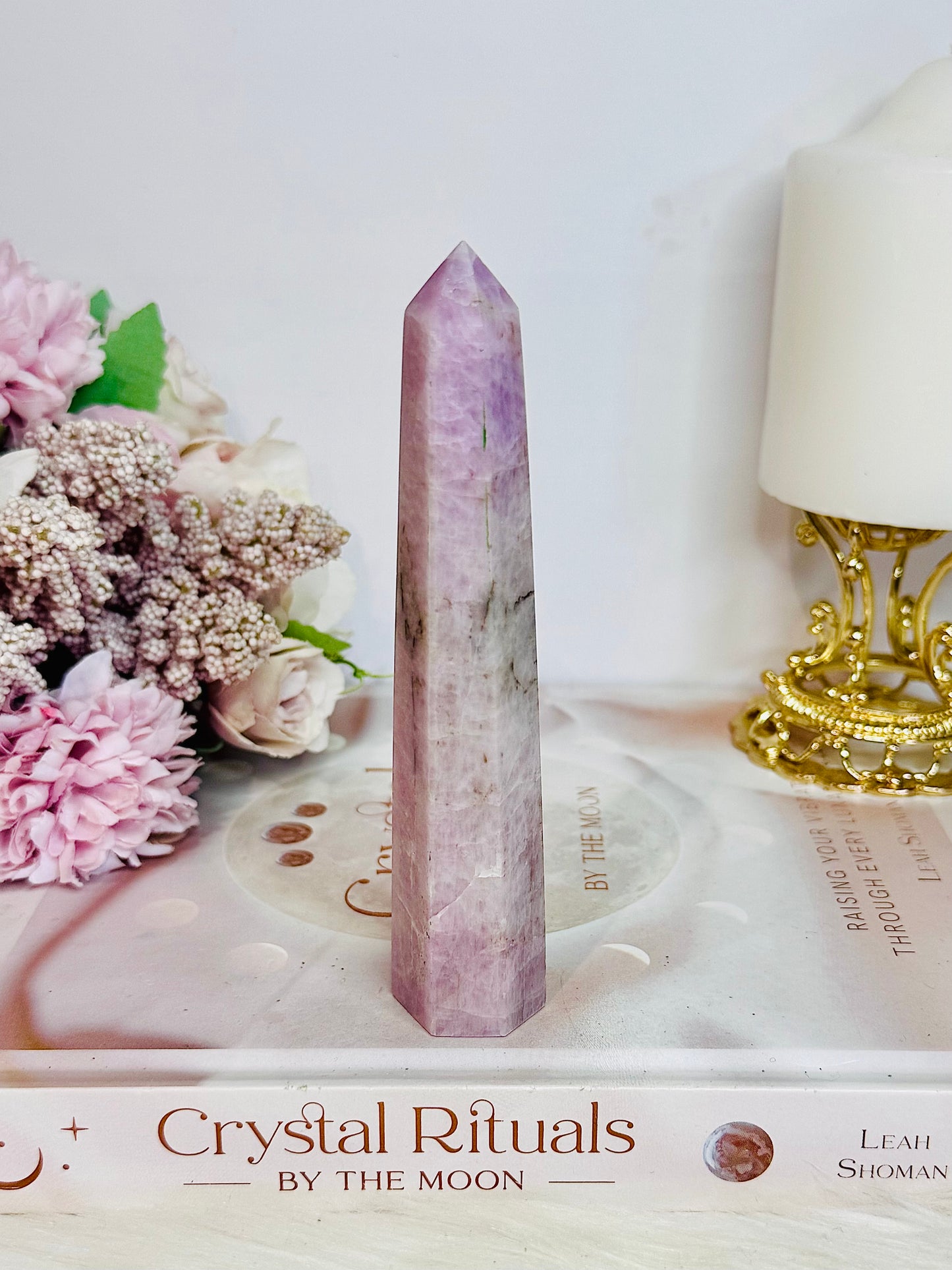 Promotes Relaxation & Peace ~ Beautiful Kunzite Tower 13cm