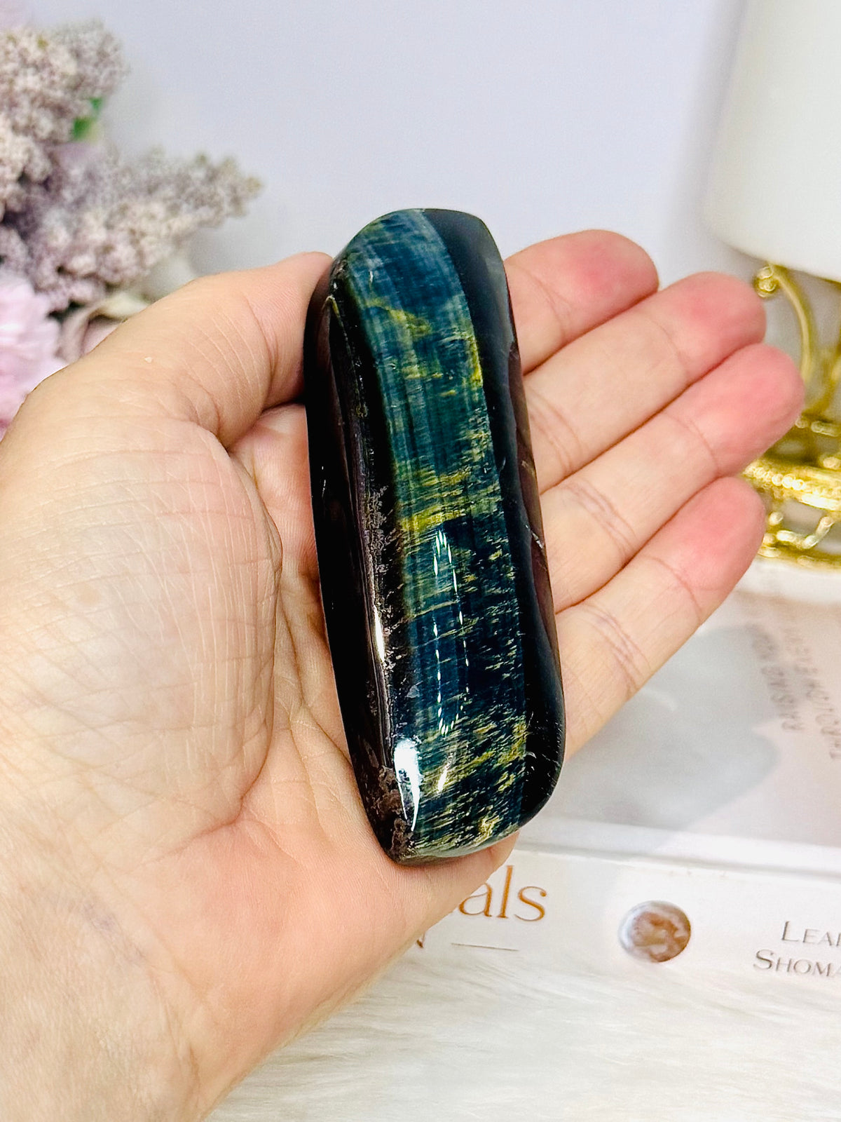 High Grade Rare Blue Tigers Eye Freeform 10cm