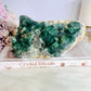 Natural Large 17cm 1.06KG Green Cubed Fluorite Specimen