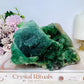 Huge Natural Green Cubed Fluorite Specimen 16cm 1.26KG
