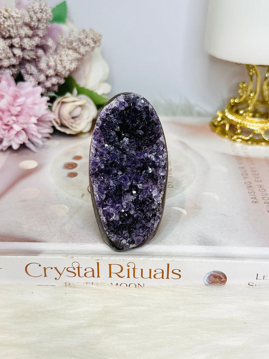 Amethyst Base Cut Cluster 8cm