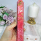 Rare Large Thulite Tower with Epidote Inclusions 20cm (Rich in colour)