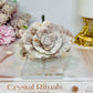 Flower Agate Carved Rose on Stand 8.5cm