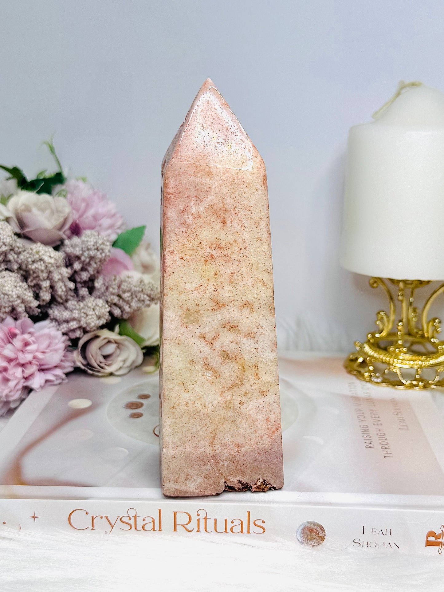Large Pink Amethyst Chunky Tower 566g 16cm