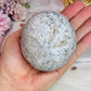 Blue Celestite Large Chunky Natural Druzy Sphere On Stand 648grams