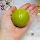 Natural Green Opal Sphere on Stand 199g