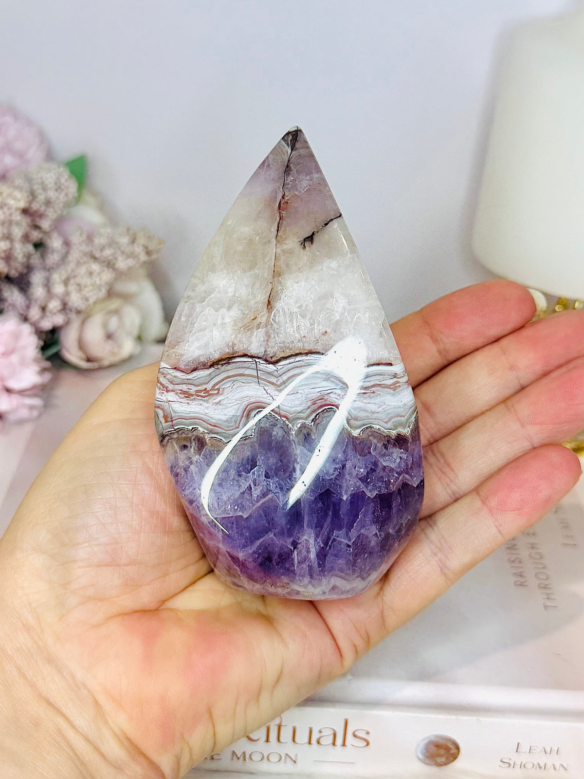 Chevron Amethysy Freeform 11cm 360g