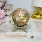 Plum Blossom Jasper Sphere on Stand 301g