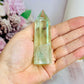 High Grade Green Fluorite Tower 8cm