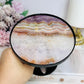 Crazy Lace Amethyst Spinning Top Small Table H:10cm W:12cm