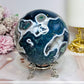 High Grade Druzy Moss Agate Sphere on Stand 1.09KG