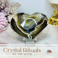 Volcano Agate Puffy Heart 8cm On Stand