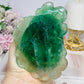 Large Green Fluorite Carved Flower 13cm