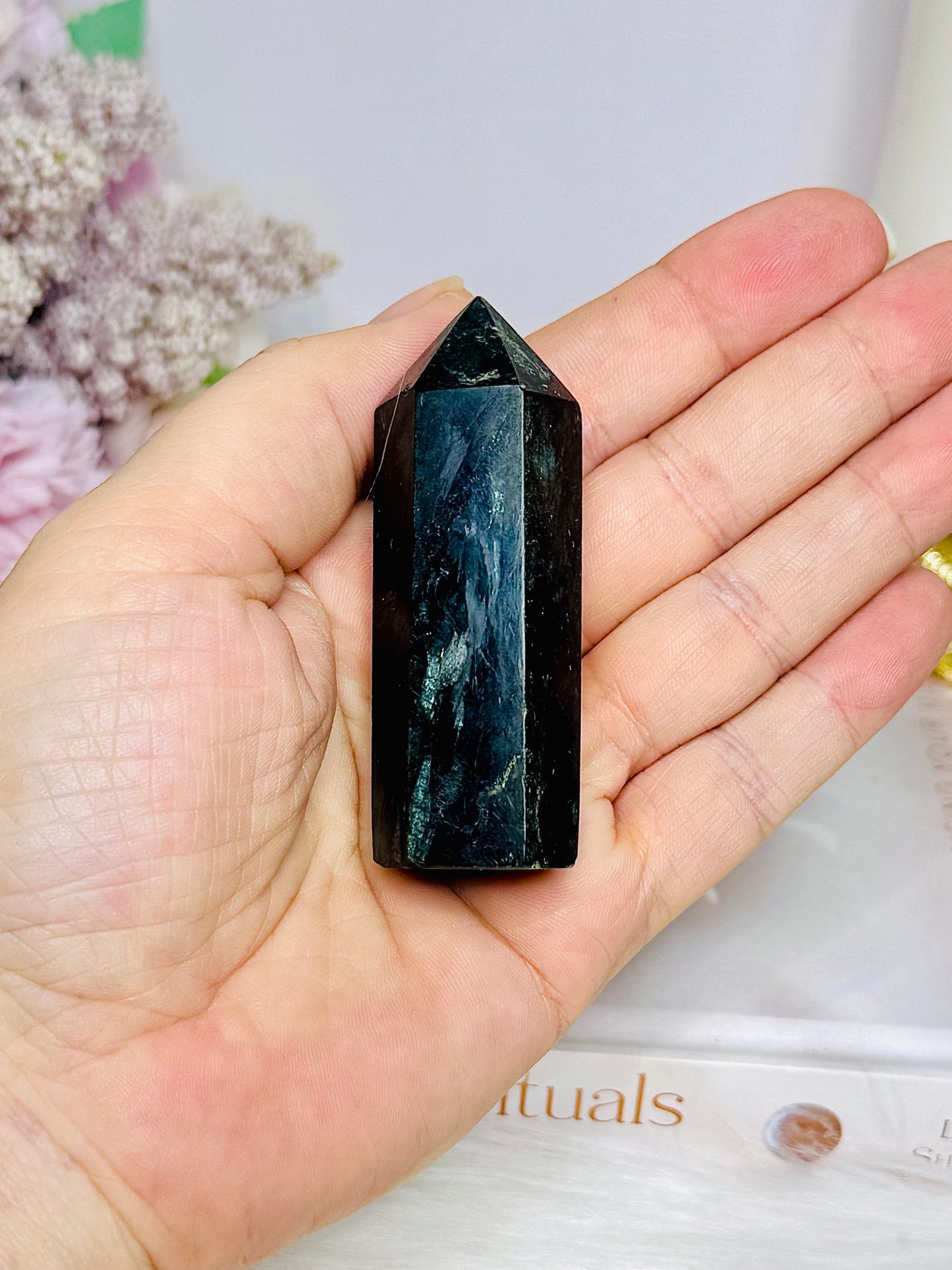 Rare Green Tourmaline Tower 7cm