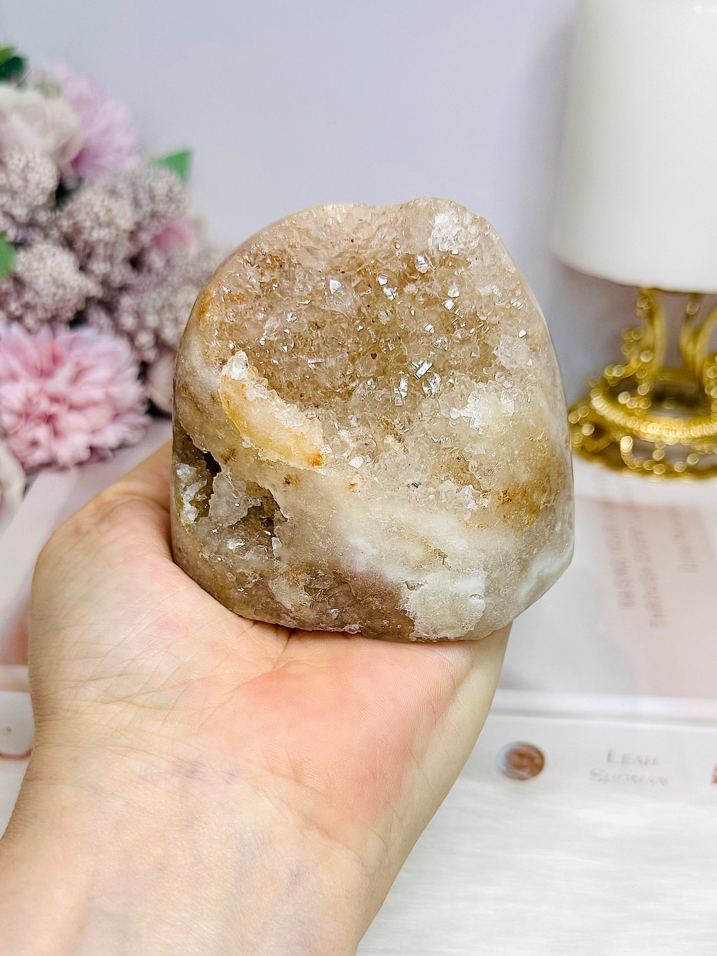 Druzy Pink Amethyst Freeform 412g