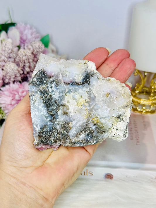 Natural Raw Large Pink Opal Specimen 10cm