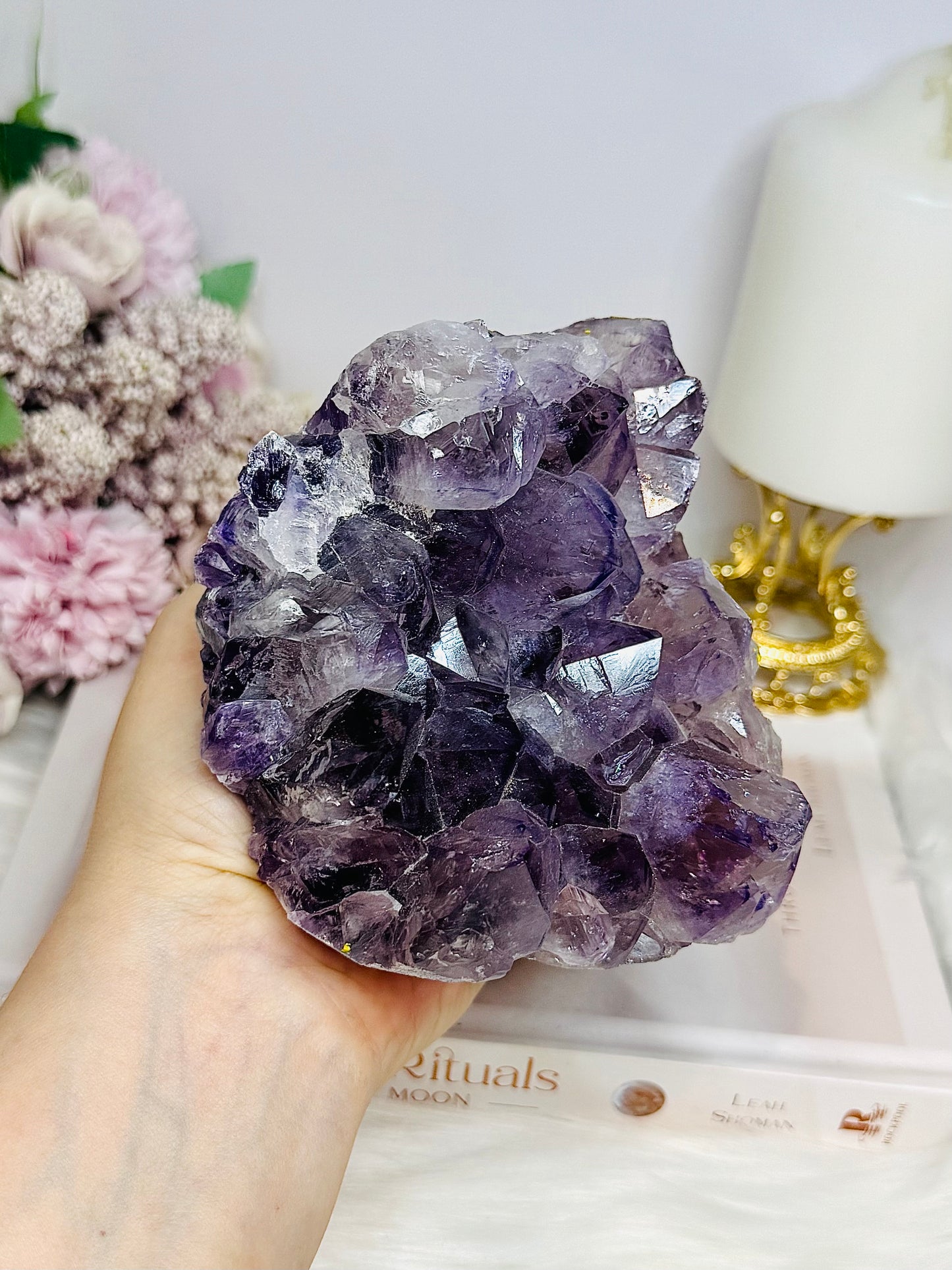 Large Amethyst Base Cut Cluster 11cm 886g