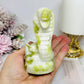 Green Serpentine Jade King Cobra Snake 10cm 254g