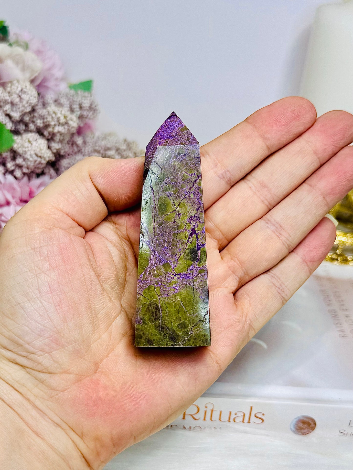 Rare Natural Stitchtite | Atlantisite Tower 8.5cm