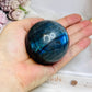 Large Blue Flash Labradorite Sphere On Stand 277g