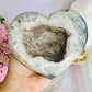 WOWOWOW!!!! Unbelievably Incredibly Stunning Hugh 1.03KG High Grade Sparkling Sugar Druzy Agate Carved Heart From Brazil