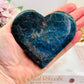 Beautiful Blue Apatite Carved Large Heart 301grams